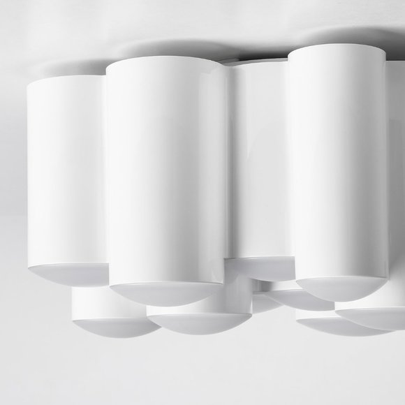 IKEA SODERSVIK Ceiling Lamp LED Dimmable Glossy White 8-1/4" 504.562.24 - Picture 3 of 4